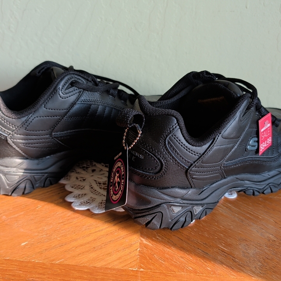 Skechers Men's Black Work Shoes - Picture 6 of 9